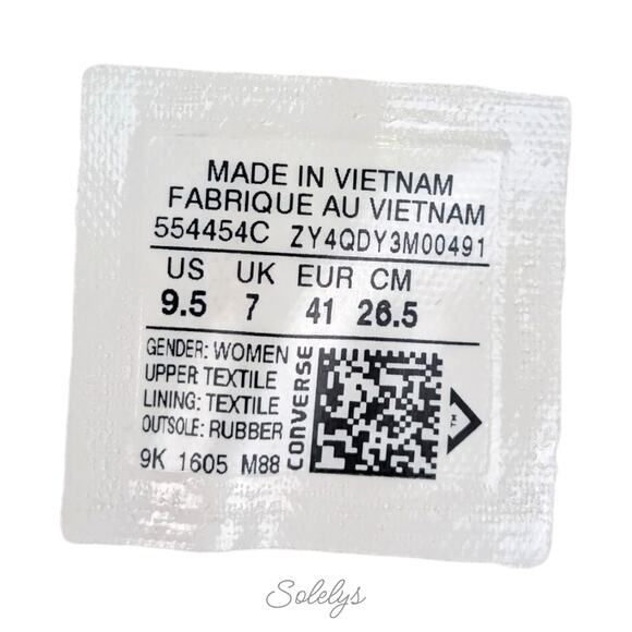 Converse 2016 CTAS Lux Mid Hidden Wedge Rose Floral Canvas Sneaker Womens 9.5 - Picture 6 of 11